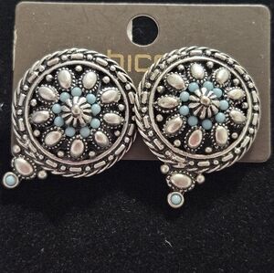 Chico's Silver-Tone Stud Earrings